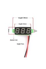 0.28'' Mini Dijital Voltmetre DC 0-100V - Yeşil