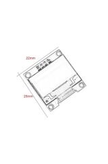 28x64 Oled Lcd Ekran 0.96 inch - Mavi