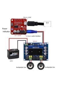 XH-A250 - Bluetooth 4.1 MP3 Stereo Müzik Modülü - Ses Alıcısı- Kablosuz
