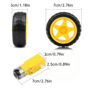 6V 250 Rpm Motor ve Tekerlek Seti